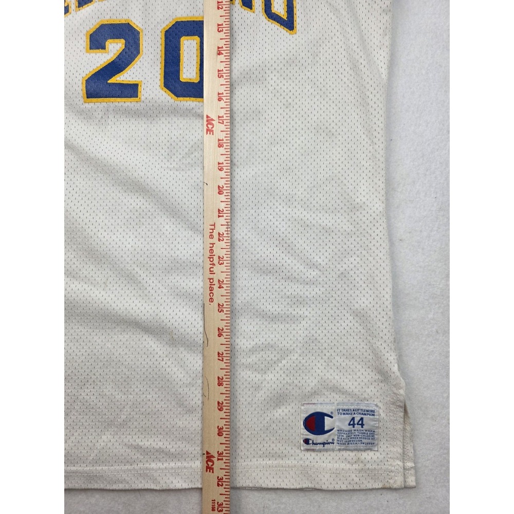 Vintage Russell Athletic Falcons #20 Basketball Jersey Made In USA White Size 44 - Picture 7 of 7